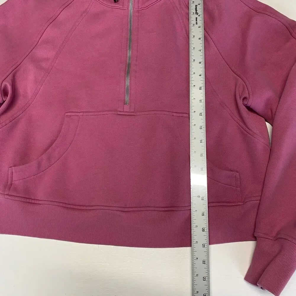 Lululemon Scuba Oversized Half-Zip Hoodie - Size M/L - Pink Blossom PBOL Rare